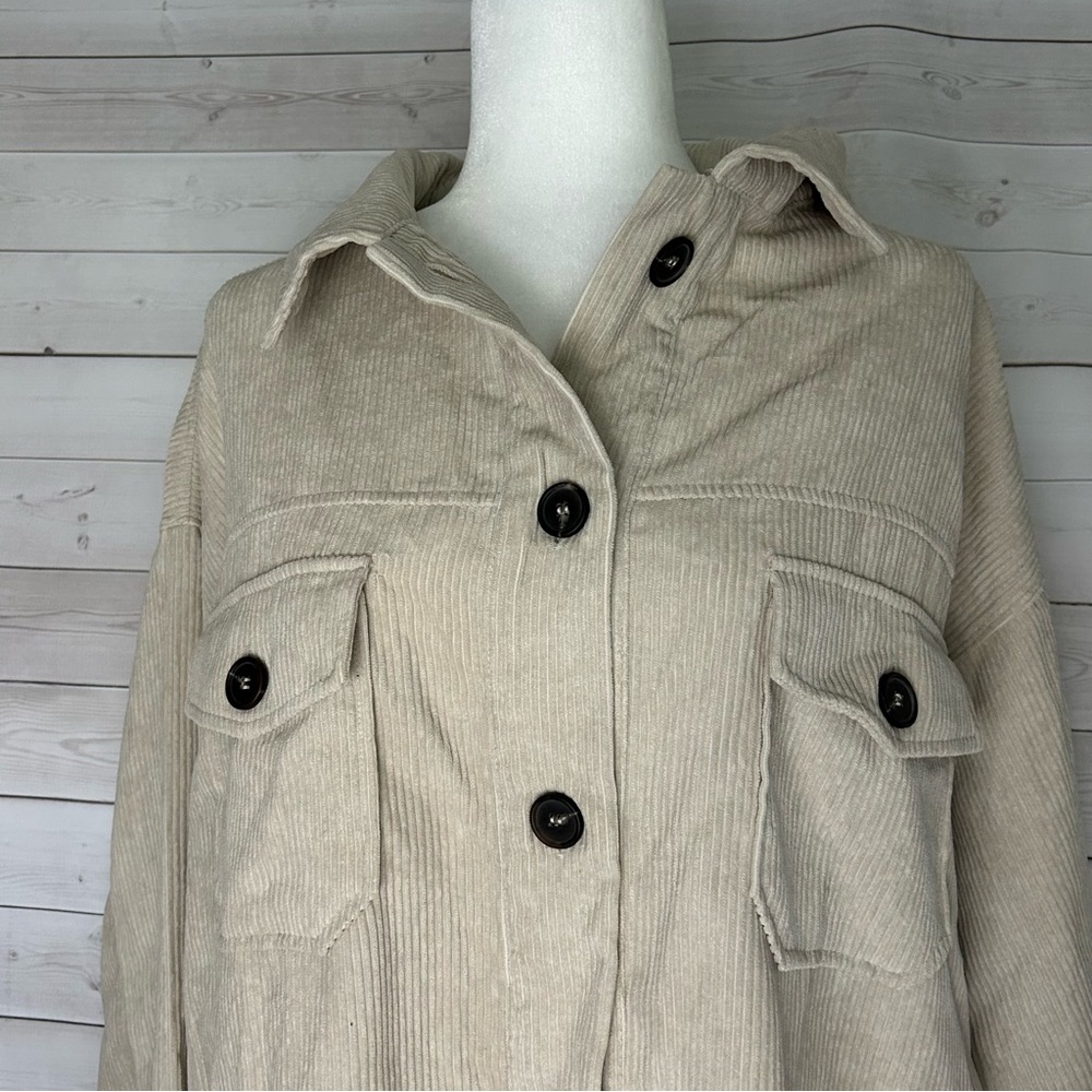 Zenana Button Shirt - Picture 2 of 6